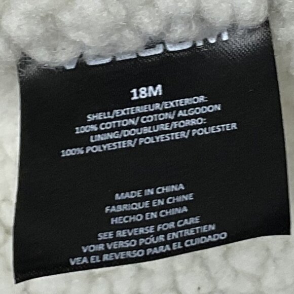 Volcom Baby Boy Corduroy Jacket with Sherpa Lining, Size 18 Months - Picture 5 of 5